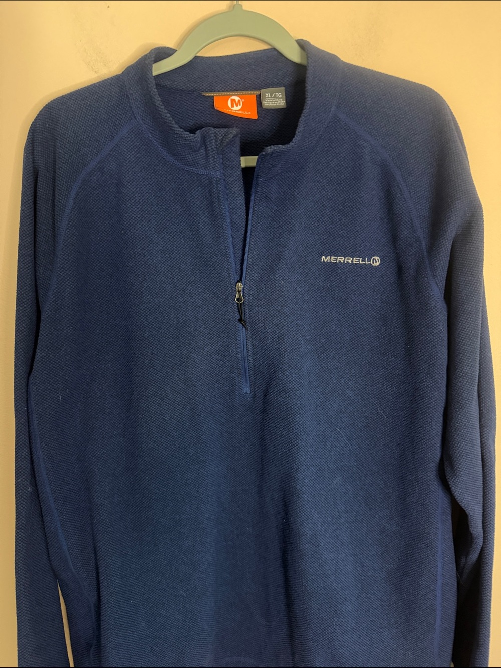 Merrell Men's Navy Half-Zip Fleece Pullover